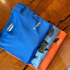 FISHING shirts - Men's Size L - Long Sleeve - set of 3